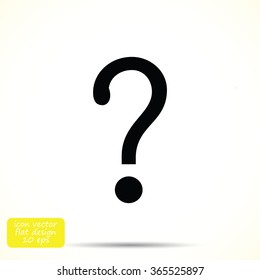 Question mark sign icon