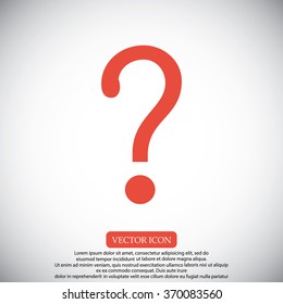 Question mark sign icon
