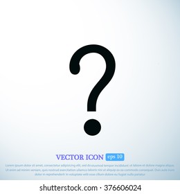 Question mark sign icon