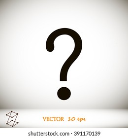 Question mark sign icon