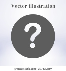 Question mark sign icon. 