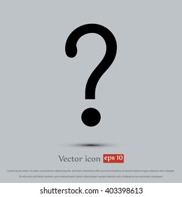 Question mark sign icon