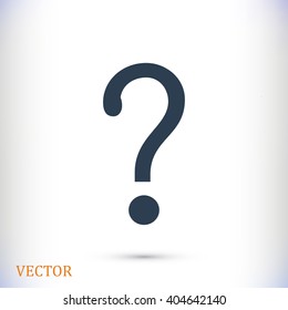 Question mark sign icon