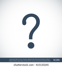 Question mark sign icon