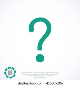 Question mark sign icon