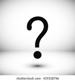Question mark sign icon