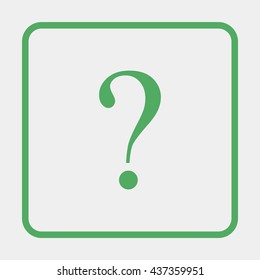 Question mark sign icon.