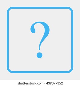 Question mark sign icon.