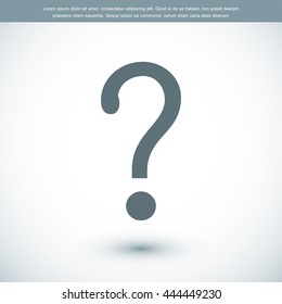 Question mark sign icon