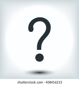 Question mark sign icon