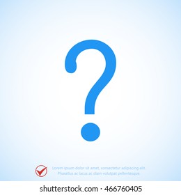 Question mark sign icon