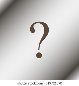 Question mark sign icon.