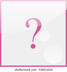 Question mark sign icon.