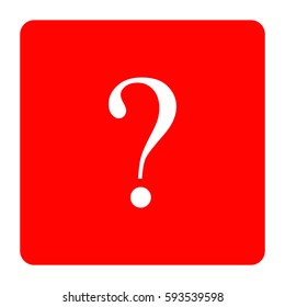 Question mark sign icon.