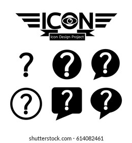 Question mark sign icon