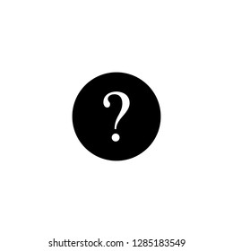 Question mark sign icon. FAQ button. Asking questions. Ask for help. Need information. Query. Help Sign.  Trendy Flat style for graphic design, Web site, UI. EPS10. - Vector illustration