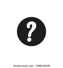 Question mark sign icon. FAQ button for web and mobile UI design. Asking questions, ask for help sign.