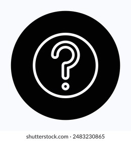 Question Mark Sign Icon, FAQ Button, Asking Questions, Ask For Help, Question Mark Stamp. Need Information, Query, 