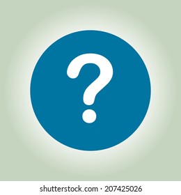 Question mark sign icon. Help symbol. FAQ sign. Flat design style. EPS 10.
