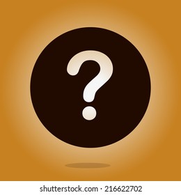 Question mark sign icon. Help symbol. FAQ sign. Flat design style. EPS 10.