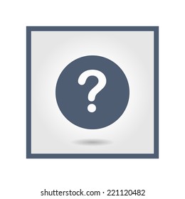 Question mark sign icon. Help symbol. FAQ sign. Flat design style. EPS 10.