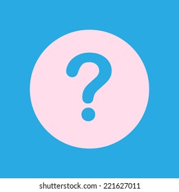 Question mark sign icon. Help symbol. FAQ sign. Flat design style. EPS 10.