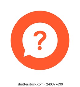 Question Mark Sign Icon. Help Symbol. FAQ Sign. Flat Design Style. EPS 10.