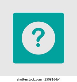 Question mark sign icon. Help symbol. FAQ sign. Flat design style. EPS 10.