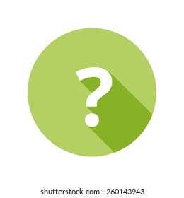 Question mark sign icon. Help speech bubble symbol. FAQ sign. 