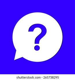 Question mark sign icon. Help symbol. FAQ sign. Flat design style. EPS 10.