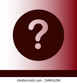 Question mark sign icon. Help symbol. FAQ sign. Flat design style. EPS 10.