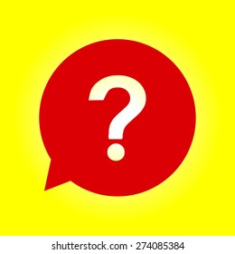 Question mark sign icon. Help symbol. FAQ sign. Flat design style. EPS 10.