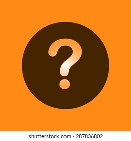 Question mark sign icon. Help symbol. FAQ sign. Flat design style. EPS 10.