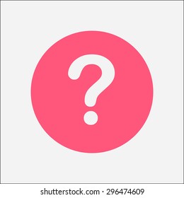Question mark sign icon. Help symbol. FAQ sign. Flat design style. EPS 10.