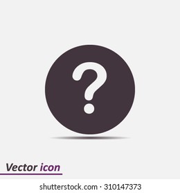 Question mark sign icon. Help symbol. FAQ sign. Flat design style. EPS 10.