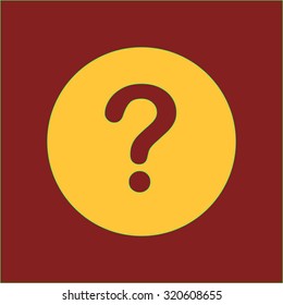 Question mark sign icon. Help symbol. FAQ sign. Flat design style. EPS 10.