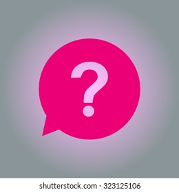 Question mark sign icon. Help symbol. FAQ sign. Flat design style. EPS 10.