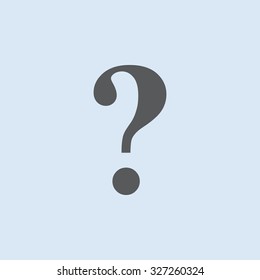 Question mark sign icon. Help symbol