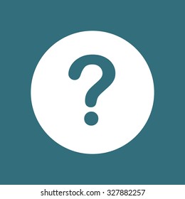 Question mark sign icon. Help symbol. FAQ sign. Flat design style. EPS 10.