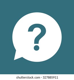 Question mark sign icon. Help symbol. FAQ sign. Flat design style. EPS 10.