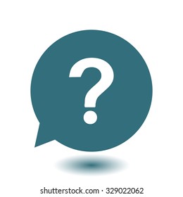 Question mark sign icon. Help symbol. FAQ sign. Flat design style. EPS 10.