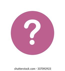 Question mark sign icon. Help symbol. FAQ sign. Flat design style. EPS 10.