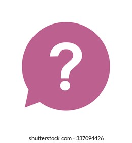 Question mark sign icon. Help symbol. FAQ sign. Flat design style. EPS 10.