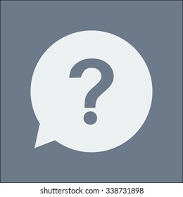 Question mark sign icon. Help symbol. FAQ sign. Flat design style. EPS 10.