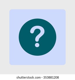 Question mark sign icon. Help symbol. FAQ sign. Flat design style. EPS 10.