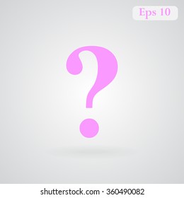 Question mark sign icon. Help symbol