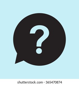 Question mark sign icon. Help symbol. FAQ sign. Flat design style. EPS 10.