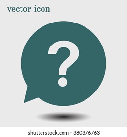 Question mark sign icon. Help symbol. FAQ sign. Flat design style. EPS 10.