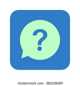 Question mark sign icon. Help symbol. FAQ sign. Flat design style. EPS 10.