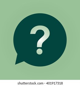 Question mark sign icon. Help symbol. FAQ sign. Flat design style. EPS 10.
